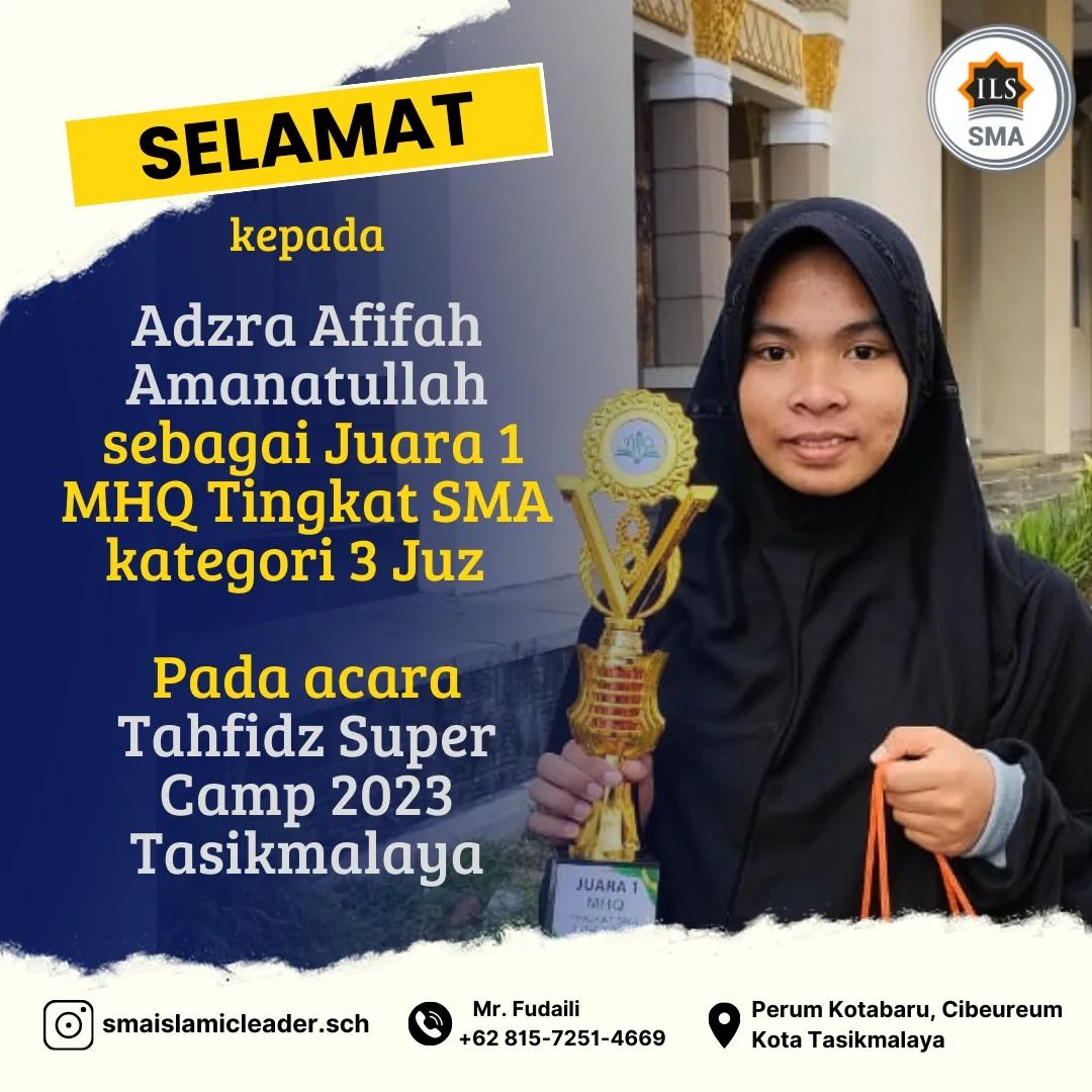 Juara 1 MHQ tingkat SMA